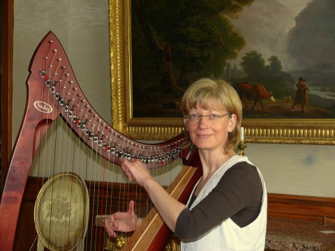 Harfenmusik zur Vernissage